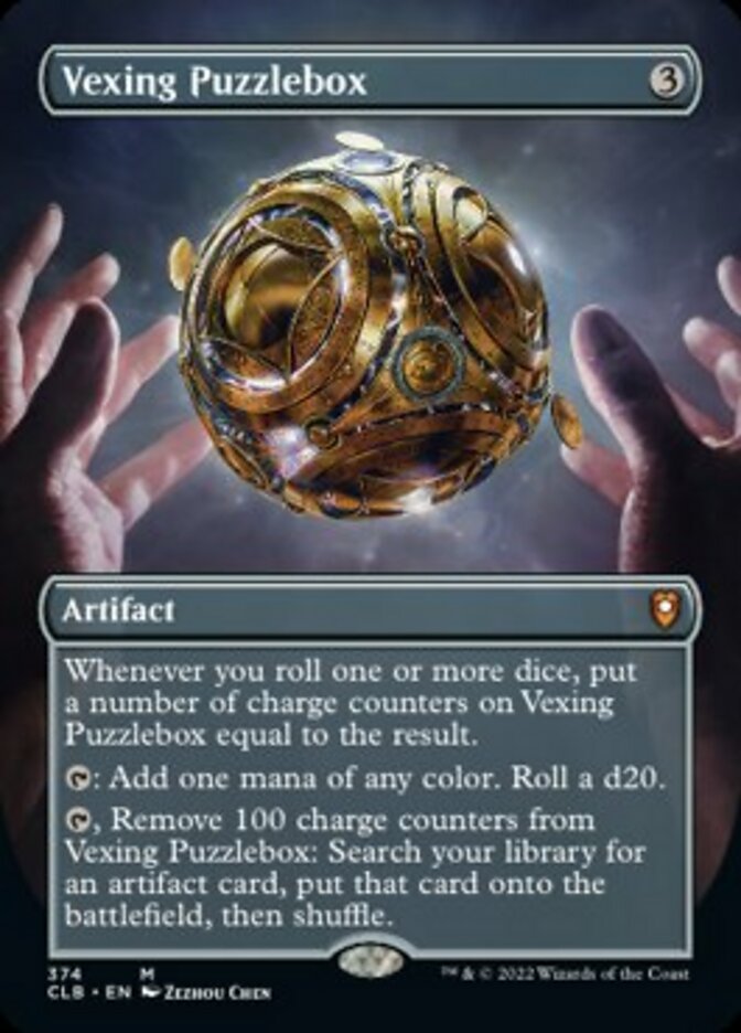 Vexing Puzzlebox (Borderless Alternate Art) [Commander Legends: Battle for Baldur's Gate] | Game Grid - Logan