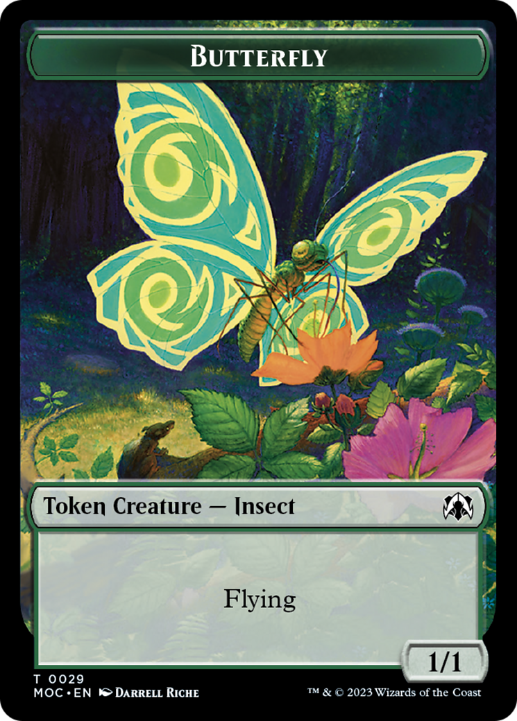 Butterfly // City's Blessing Double-Sided Token [March of the Machine Commander Tokens] | Game Grid - Logan