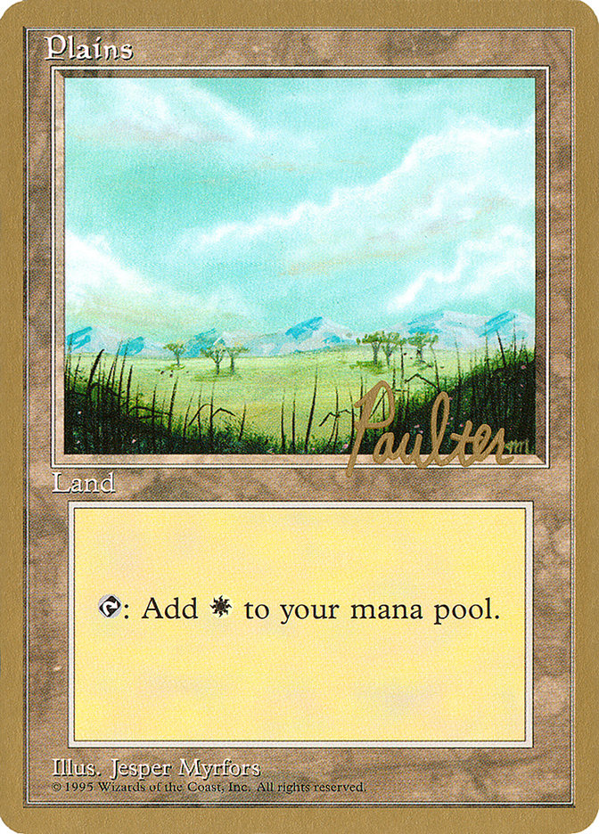 Plains (pp365) (Preston Poulter) [Pro Tour Collector Set] | Game Grid - Logan