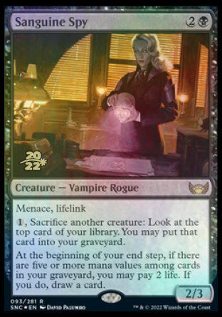 Sanguine Spy [Streets of New Capenna Prerelease Promos] | Game Grid - Logan