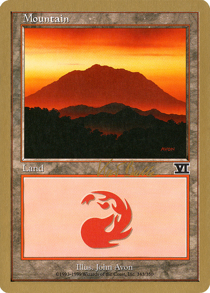 Mountain (kb343) (Kai Budde) [World Championship Decks 1999] | Game Grid - Logan