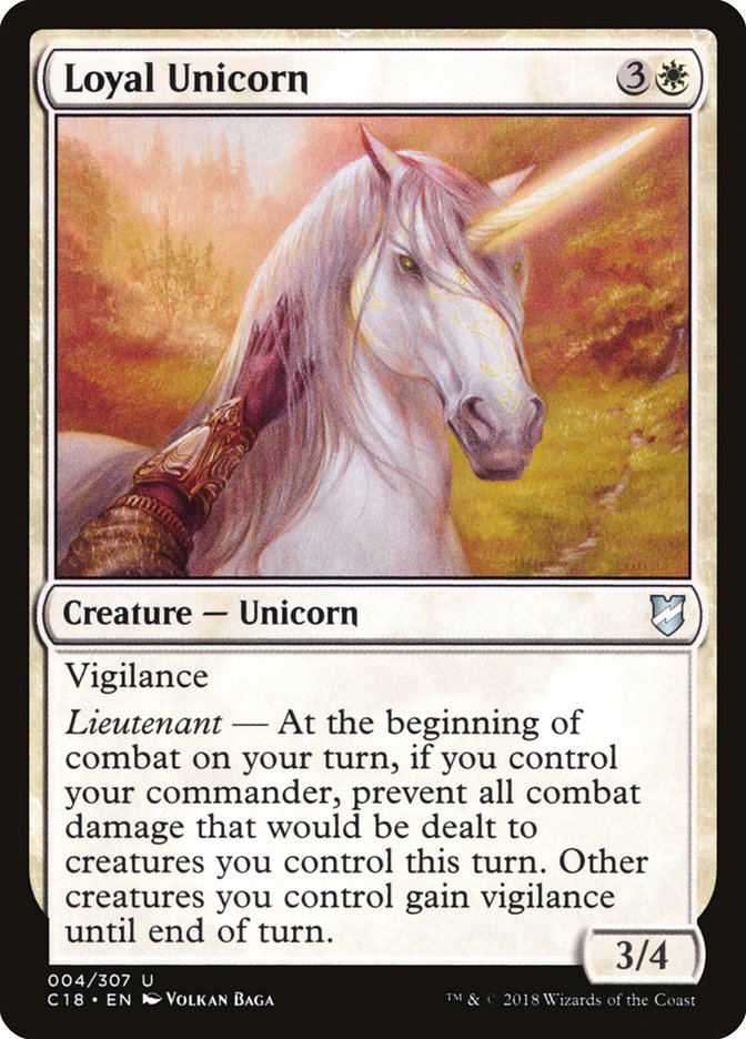 Loyal Unicorn [Commander 2018] | Game Grid - Logan