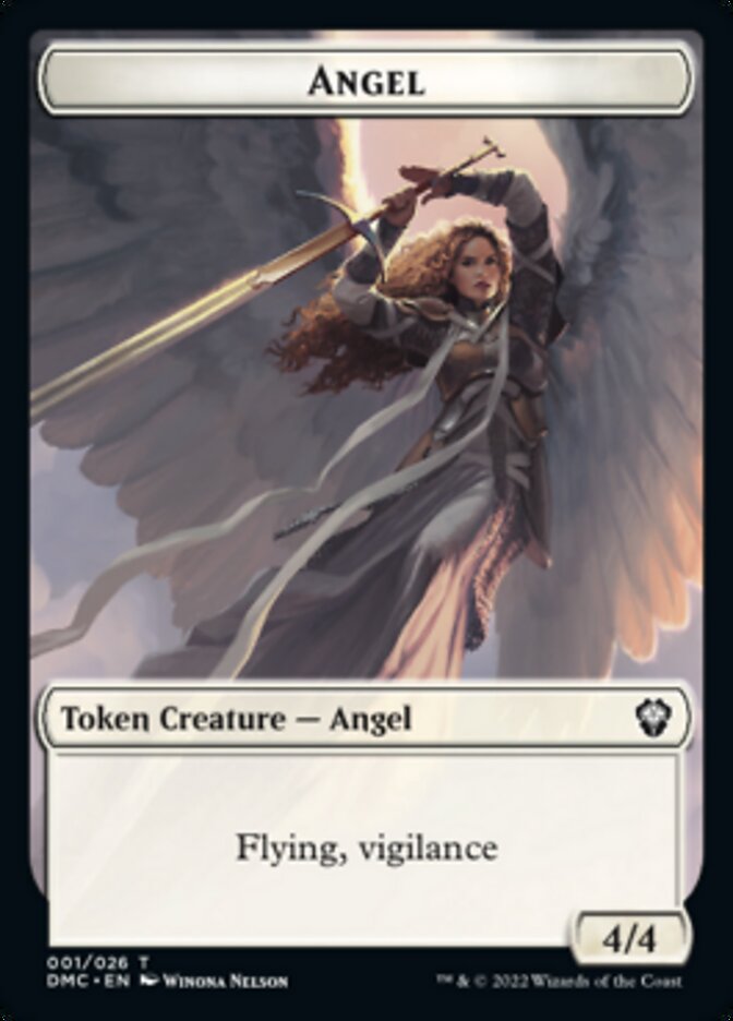 Angel Token [Dominaria United Commander Tokens] | Game Grid - Logan