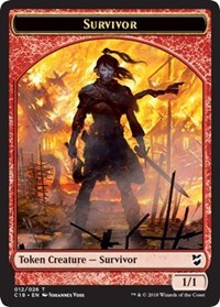 Survivor // Myr (023) Double-Sided Token [Commander 2018 Tokens] | Game Grid - Logan