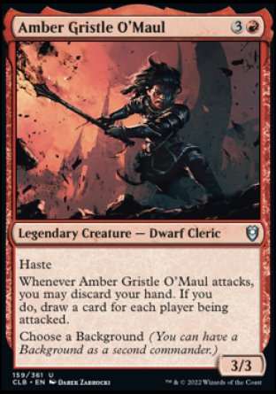 Amber Gristle O'Maul [Commander Legends: Battle for Baldur's Gate] | Game Grid - Logan