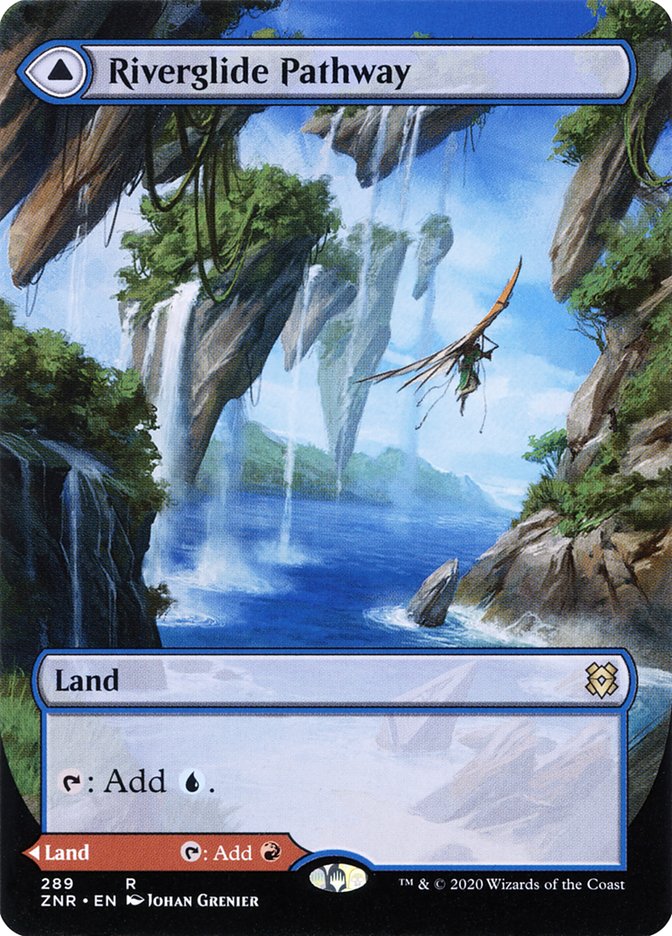 Riverglide Pathway // Lavaglide Pathway (Borderless Alternate Art) [Zendikar Rising] | Game Grid - Logan