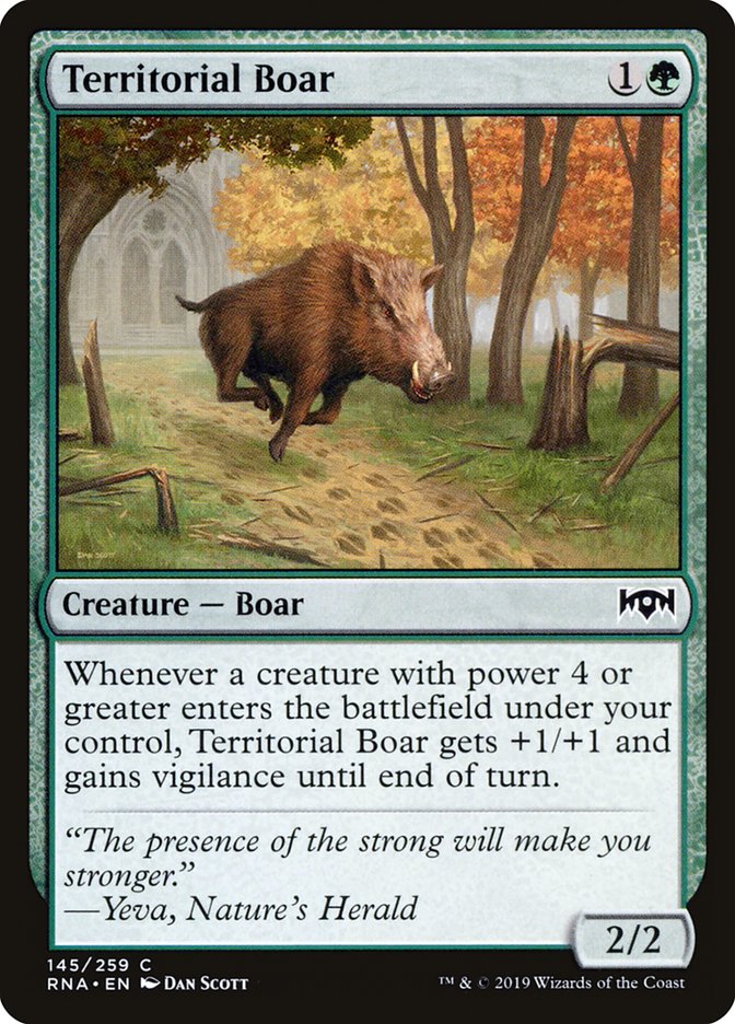 Territorial Boar [Ravnica Allegiance] | Game Grid - Logan