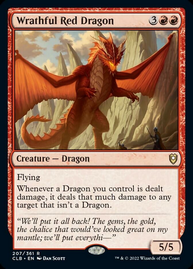 Wrathful Red Dragon [Commander Legends: Battle for Baldur's Gate] | Game Grid - Logan