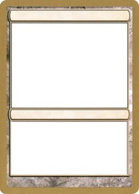 2003 World Championship Blank Card [World Championship Decks 2003] | Game Grid - Logan