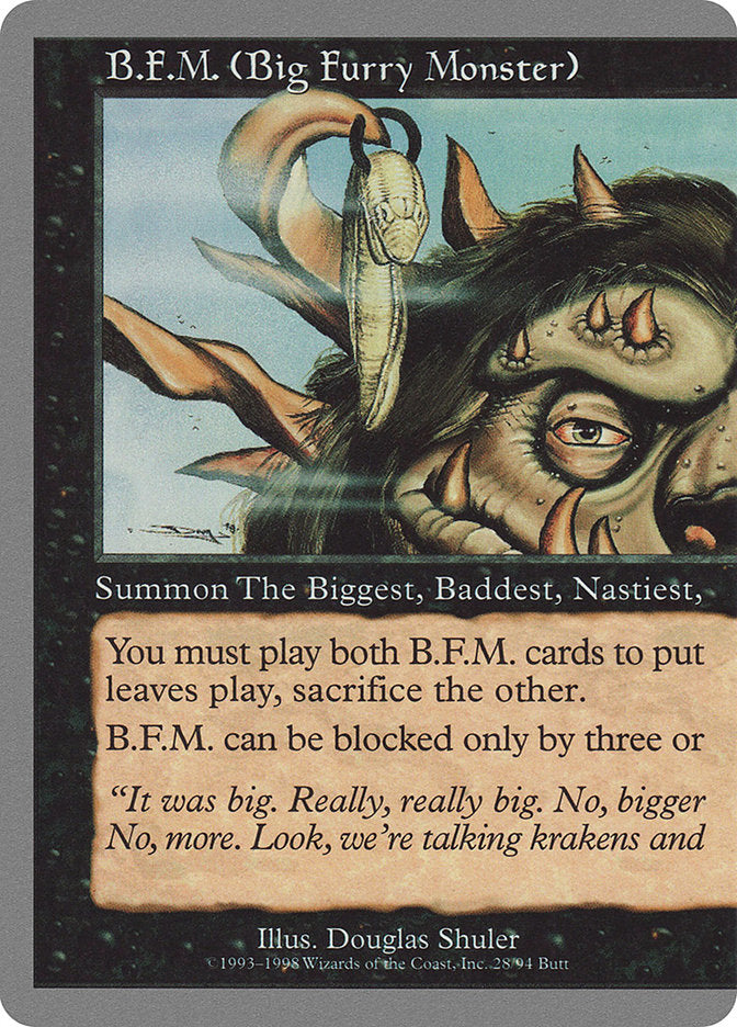 B.F.M. (Big Furry Monster) (28/94) [Unglued] | Game Grid - Logan
