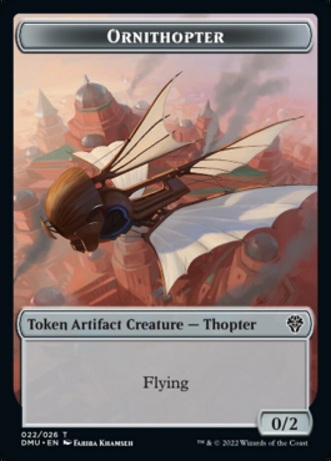 Phyrexian // Ornithopter Double-Sided Token [Dominaria United Tokens] | Game Grid - Logan