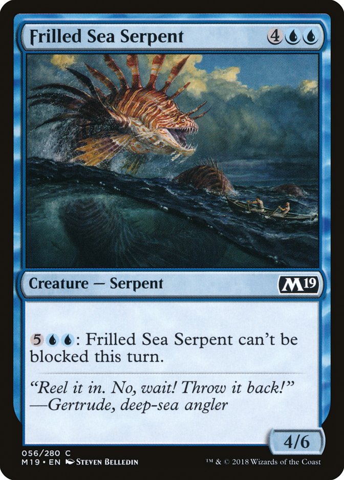 Frilled Sea Serpent [Core Set 2019] | Game Grid - Logan