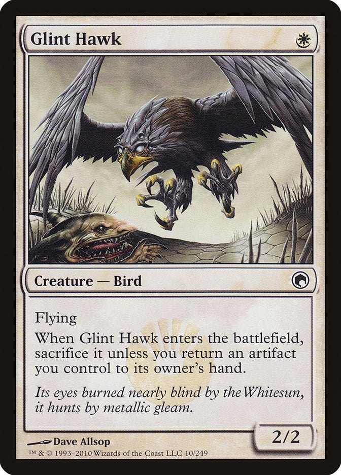 Glint Hawk [Scars of Mirrodin] | Game Grid - Logan