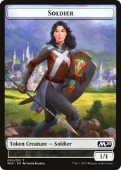 Soldier // Dinosaur Double-Sided Token [Game Night 2019 Tokens] | Game Grid - Logan