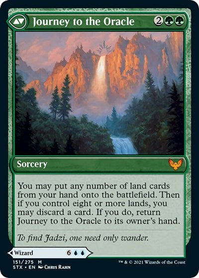 Jadzi, Oracle of Arcavios // Journey to the Oracle [Strixhaven: School of Mages Prerelease Promos] | Game Grid - Logan