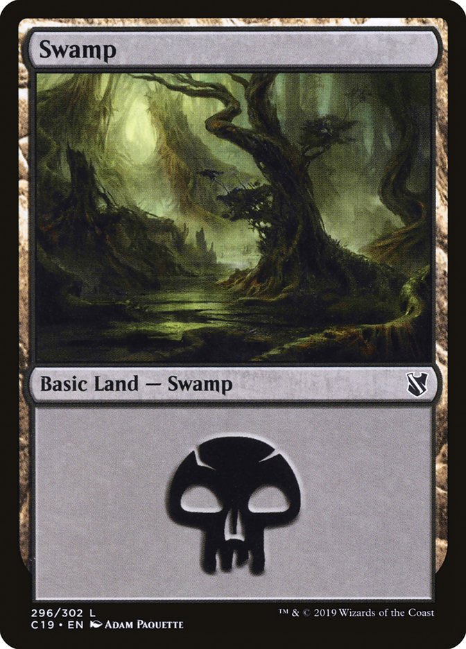 Swamp (296) [Commander 2019] | Game Grid - Logan