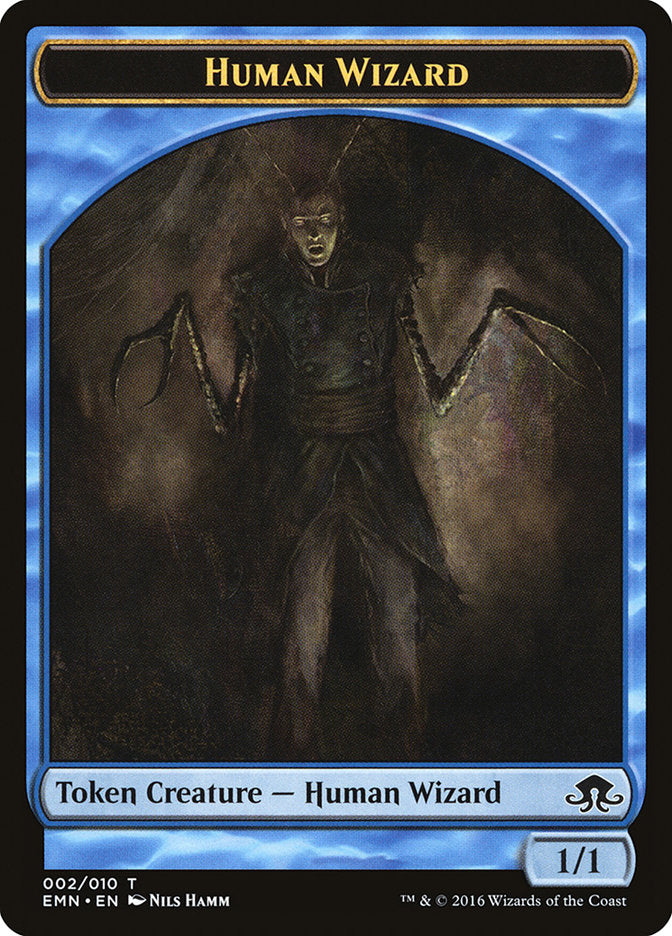 Human Wizard Token [Eldritch Moon Tokens] | Game Grid - Logan