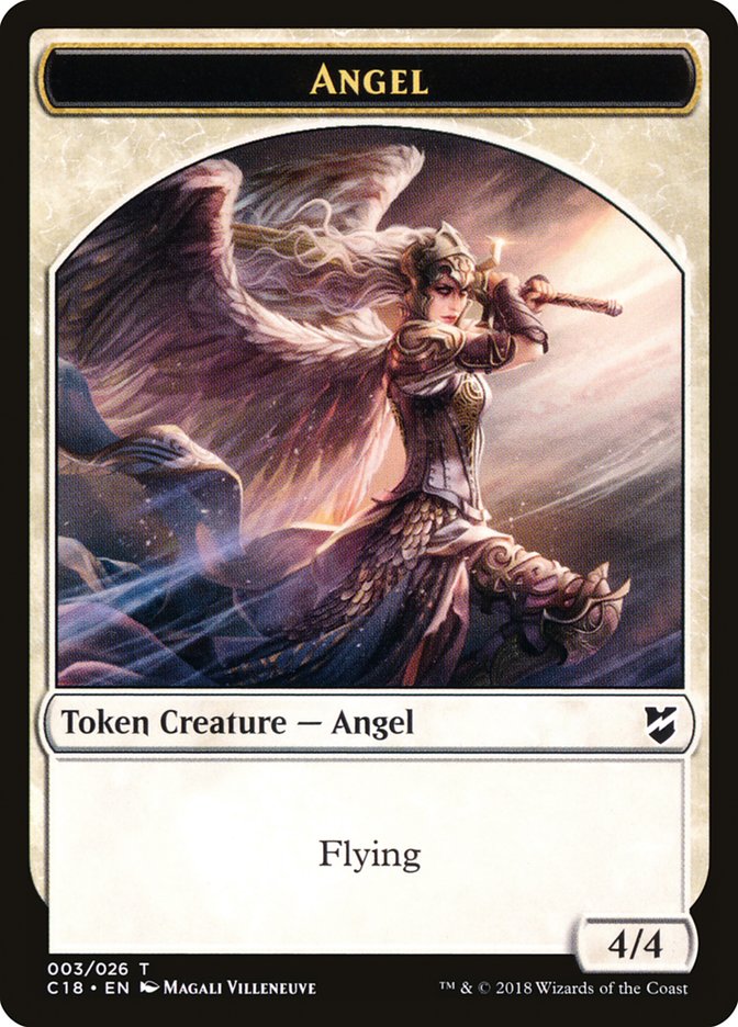 Manifest // Angel Double-Sided Token [Commander 2018 Tokens] | Game Grid - Logan
