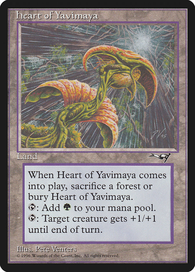 Heart of Yavimaya [Alliances] | Game Grid - Logan