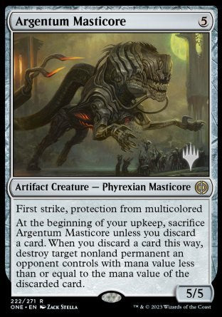 Argentum Masticore (Promo Pack) [Phyrexia: All Will Be One Promos] | Game Grid - Logan