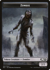 Cat (011) // Zombie Double-Sided Token [Core Set 2021 Tokens] | Game Grid - Logan