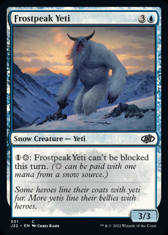 Frostpeak Yeti [Jumpstart 2022] | Game Grid - Logan