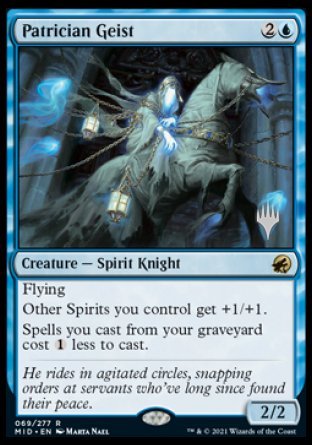 Patrician Geist (Promo Pack) [Innistrad: Midnight Hunt Promos] | Game Grid - Logan