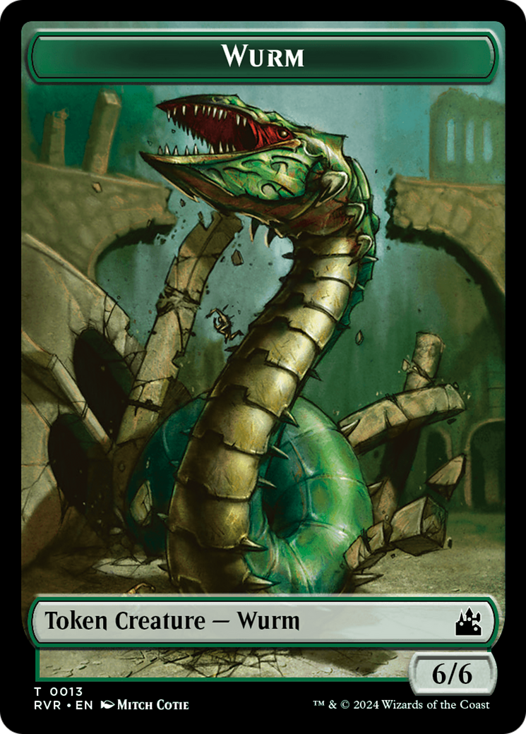 Wurm Token [Ravnica Remastered Tokens] | Game Grid - Logan