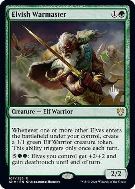 Elvish Warmaster (Promo Pack) [Kaldheim Promos] | Game Grid - Logan