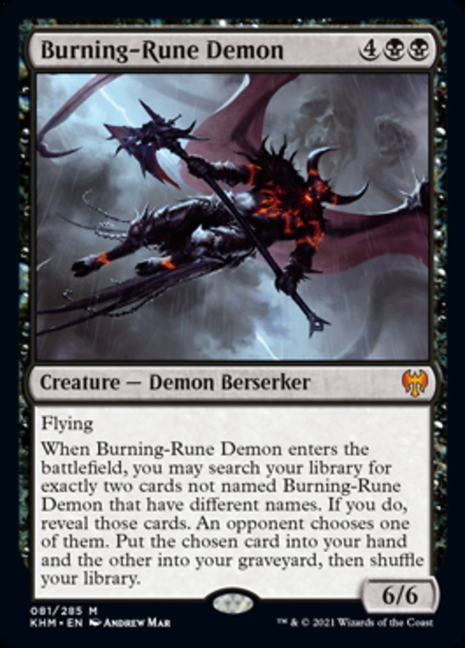 Burning-Rune Demon [Kaldheim] | Game Grid - Logan