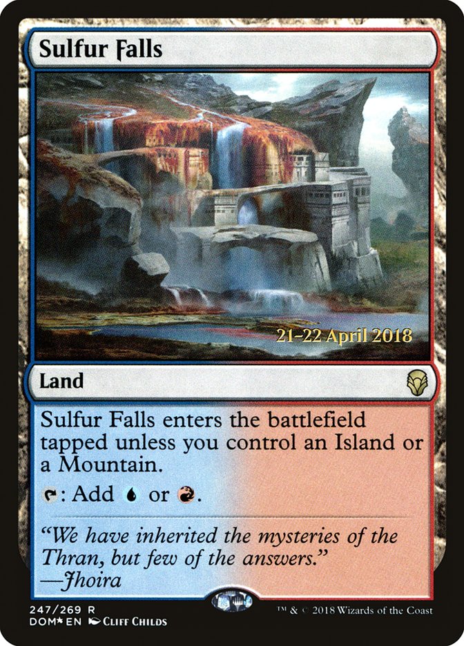 Sulfur Falls [Dominaria Prerelease Promos] | Game Grid - Logan