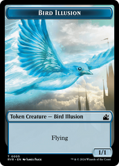 Bird // Bird Illusion Double-Sided Token [Ravnica Remastered Tokens] | Game Grid - Logan