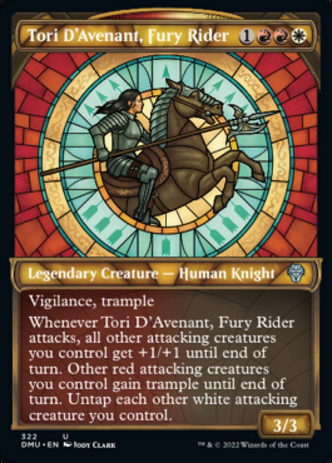 Tori D'Avenant, Fury Rider (Showcase) [Dominaria United] | Game Grid - Logan