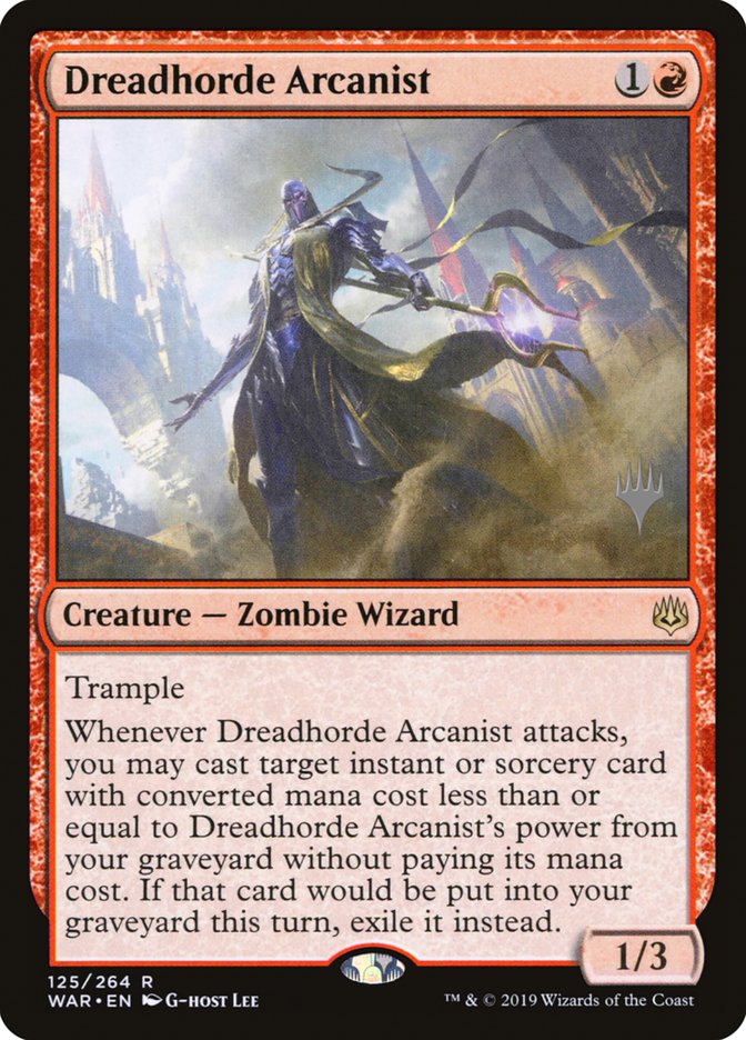 Dreadhorde Arcanist (Promo Pack) [War of the Spark Promos] | Game Grid - Logan