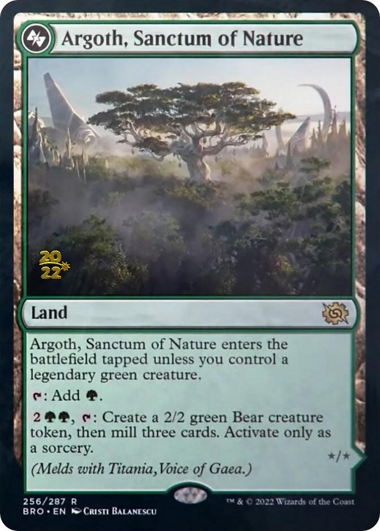 Argoth, Sanctum of Nature [The Brothers' War Prerelease Promos] | Game Grid - Logan