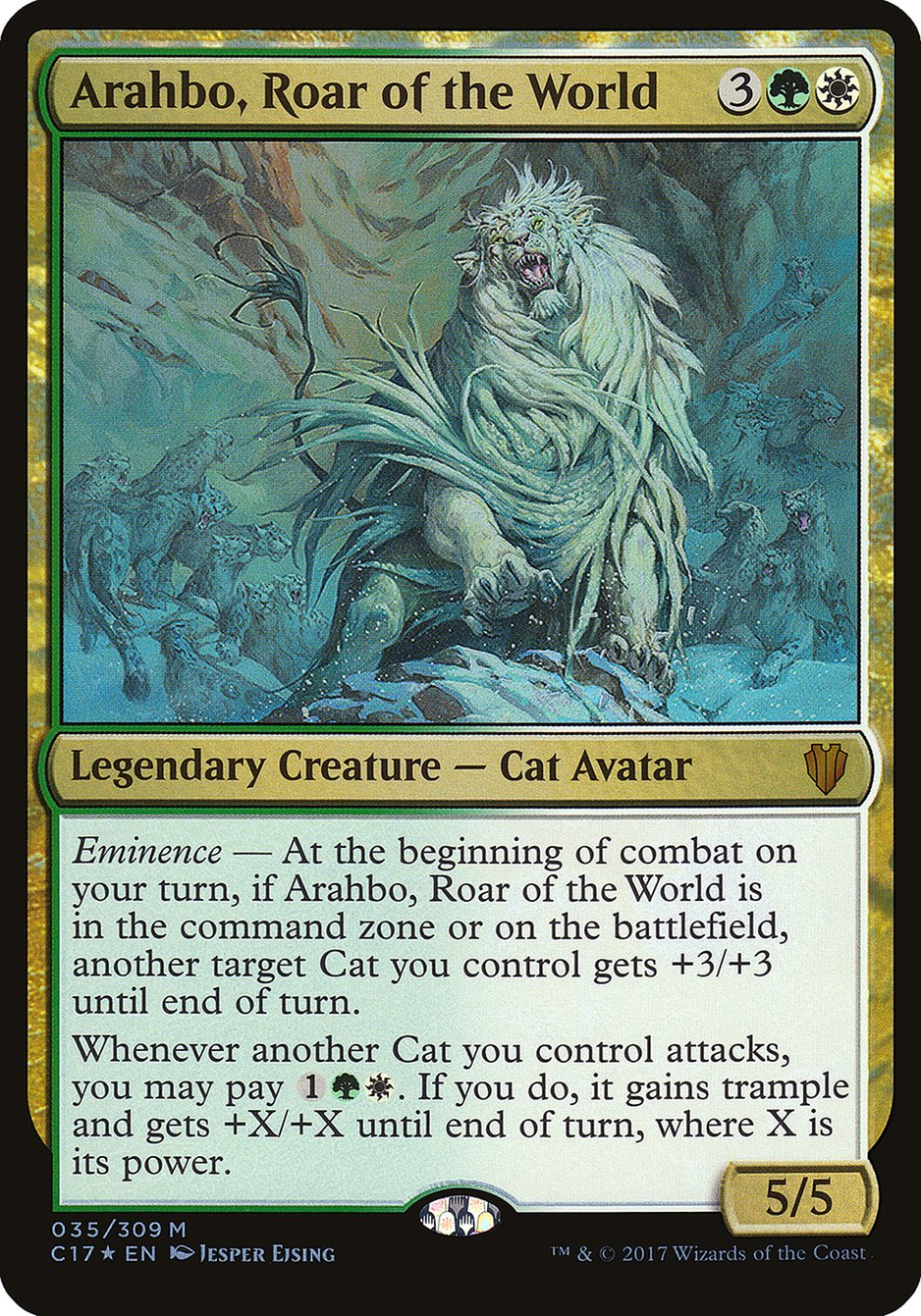 Arahbo, Roar of the World (Oversized) [Commander 2017 Oversized] | Game Grid - Logan