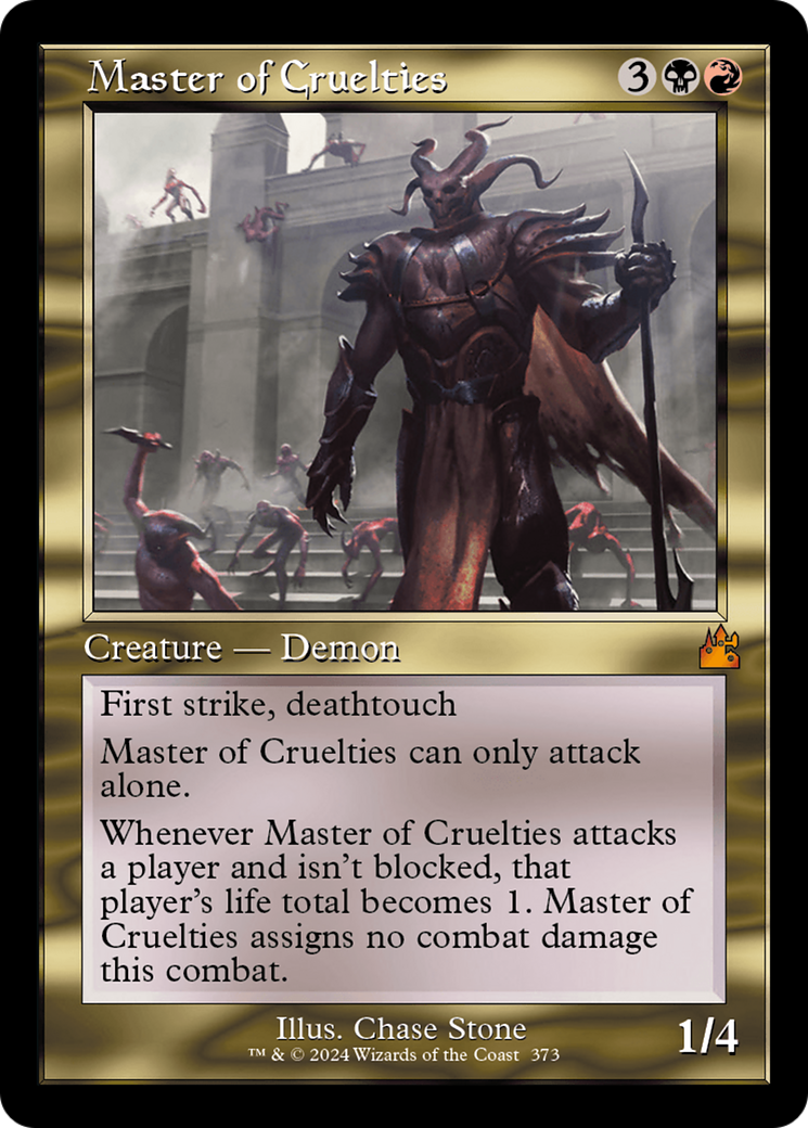 Master of Cruelties (Retro Frame) [Ravnica Remastered] | Game Grid - Logan