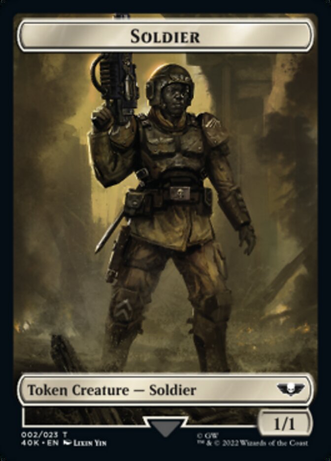 Soldier (002) // Space Marine Devastator Double-Sided Token [Warhammer 40,000 Tokens] | Game Grid - Logan