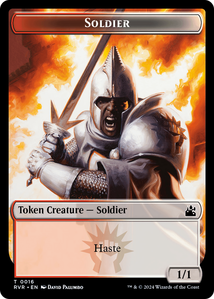 Soldier Token [Ravnica Remastered Tokens] | Game Grid - Logan