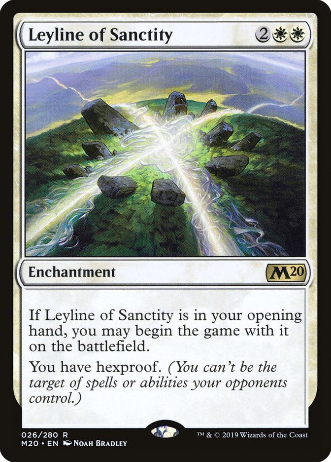 Leyline of Sanctity [Core Set 2020] | Game Grid - Logan