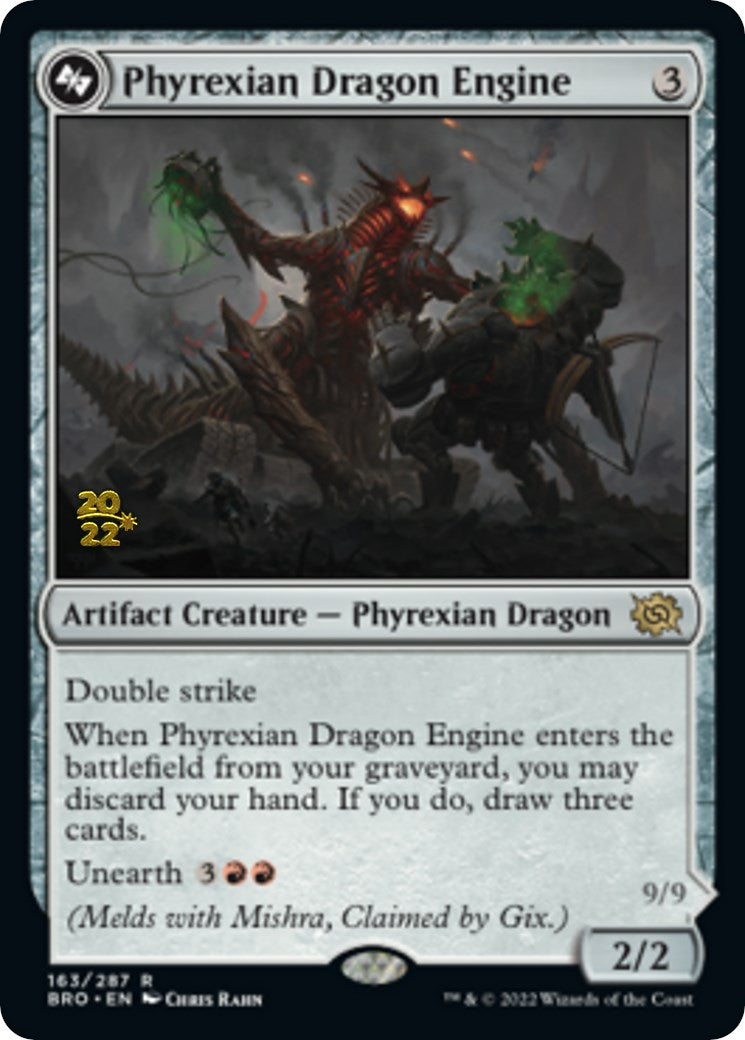 Phyrexian Dragon Engine [The Brothers' War Prerelease Promos] | Game Grid - Logan