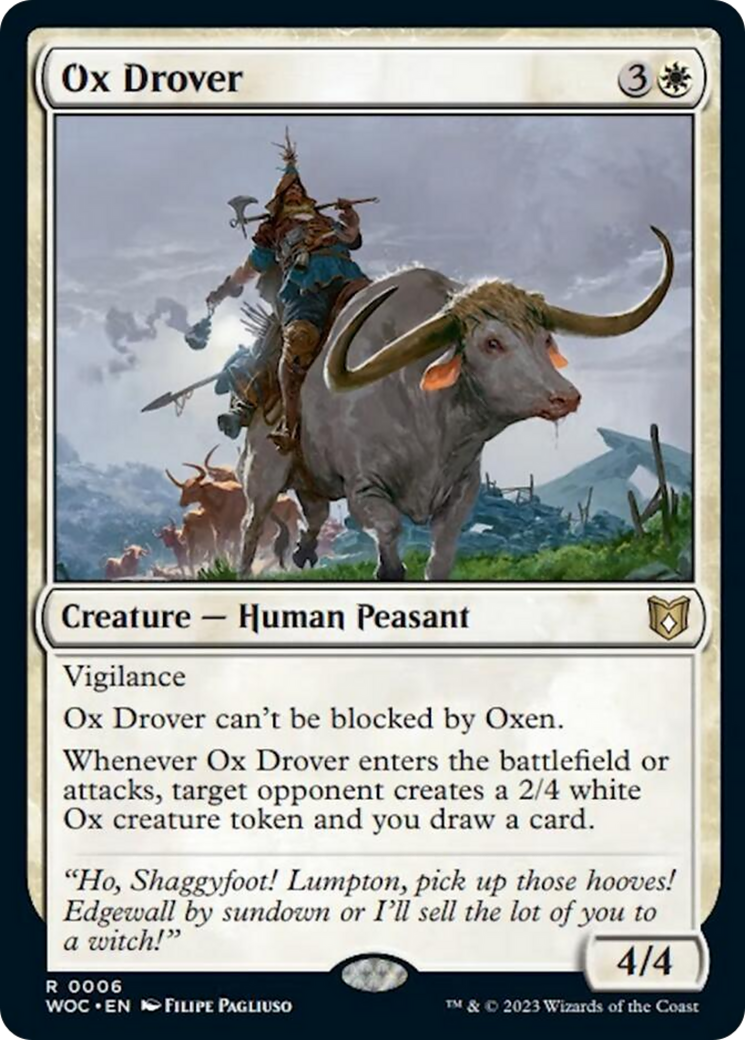 Ox Drover [Wilds of Eldraine Commander] | Game Grid - Logan