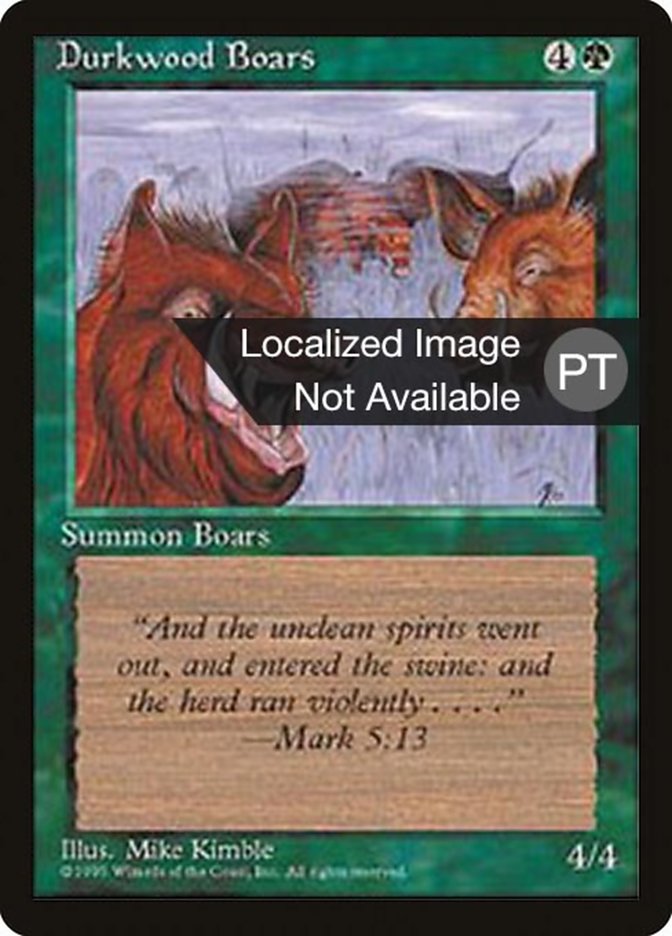 Durkwood Boars [Fourth Edition (Foreign Black Border)] | Game Grid - Logan