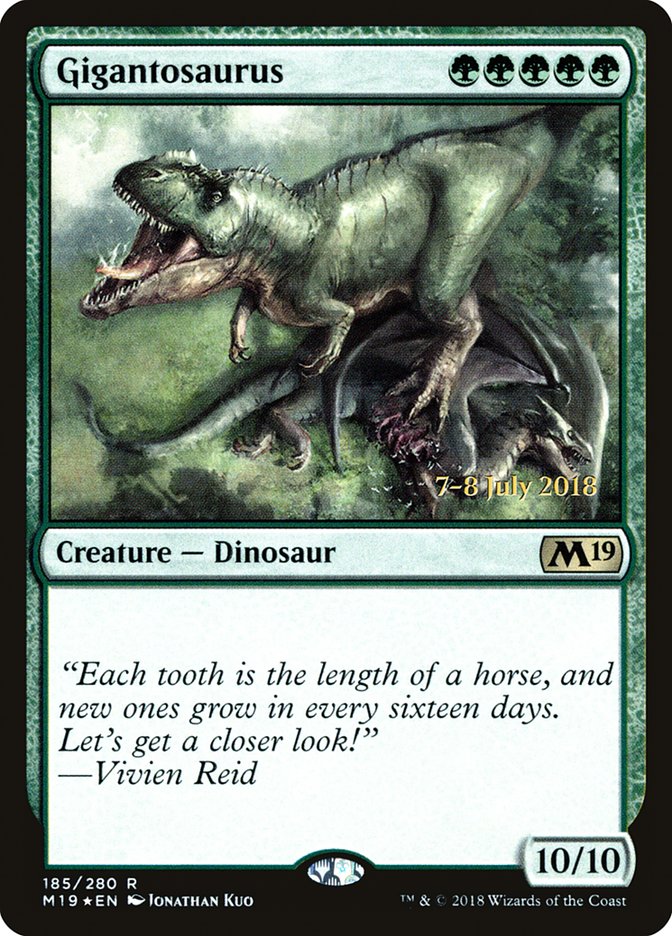 Gigantosaurus [Core Set 2019 Prerelease Promos] | Game Grid - Logan