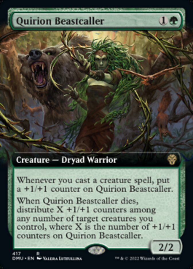 Quirion Beastcaller (Extended Art) [Dominaria United] | Game Grid - Logan