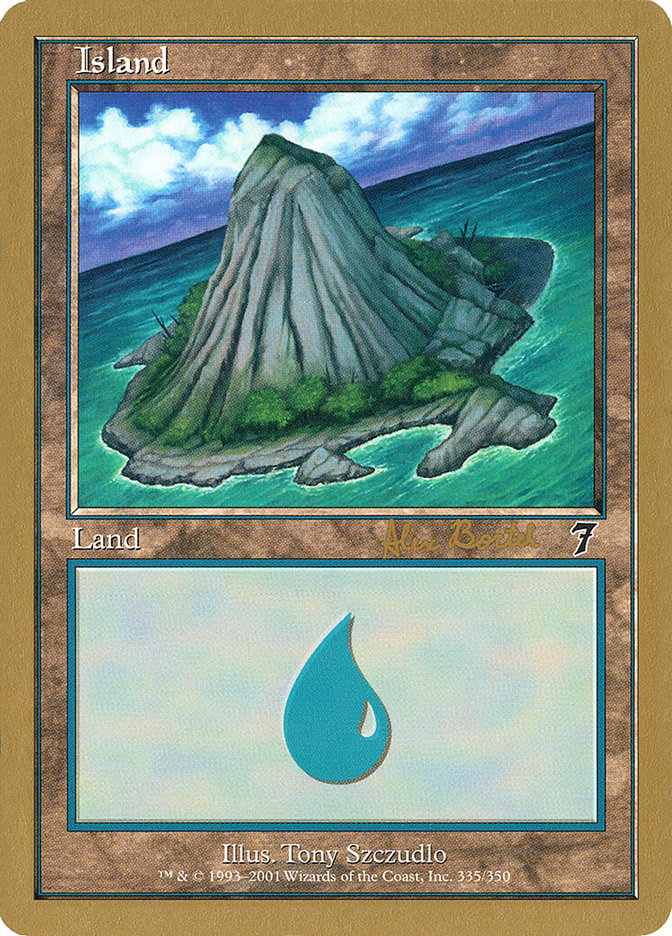 Island (ab335a) (Alex Borteh) [World Championship Decks 2001] | Game Grid - Logan