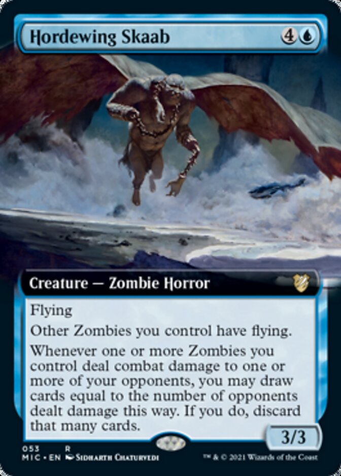 Hordewing Skaab (Extended Art) [Innistrad: Midnight Hunt Commander] | Game Grid - Logan