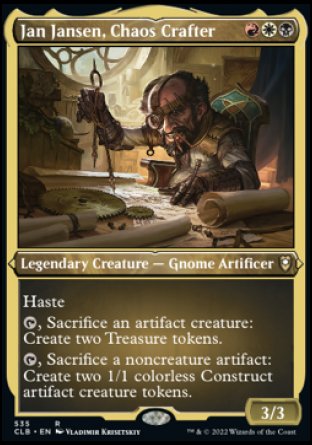 Jan Jansen, Chaos Crafter (Foil Etched) [Commander Legends: Battle for Baldur's Gate] | Game Grid - Logan