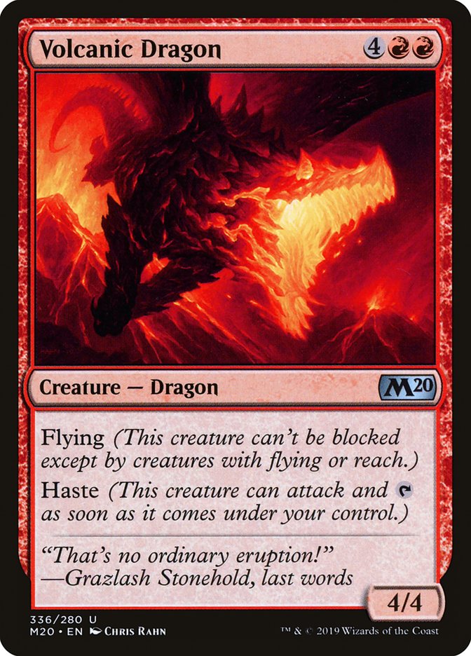 Volcanic Dragon [Core Set 2020] | Game Grid - Logan