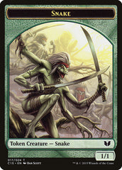 Beast // Snake (017) Double-Sided Token [Commander 2015 Tokens] | Game Grid - Logan